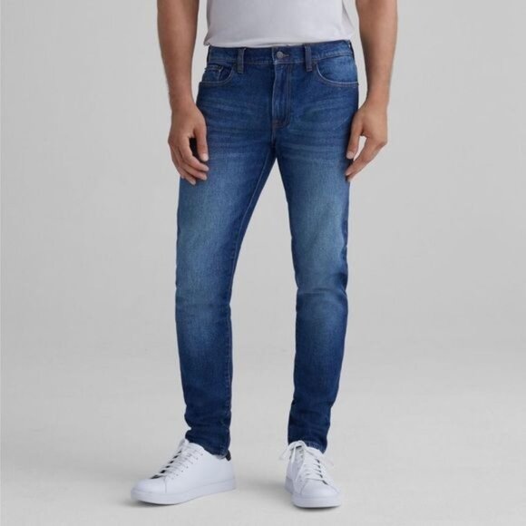 Club Monaco Mens Super Slim Jeans Dark Wash
